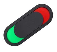 DEARMAMY Cartello per Porta Scorrevole 3x7 Cm Nero senza Scritte, Segnaletica Privacy per Ufficio e Bagno, Indicatore Occupato/per Sale Riunioni e Spazi Aziendali