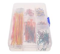DEARMAMY Cavo di Collegamento Connettore Liscio 350 Pezzi per Breadboard Plug And Play, Codificato a Colori per Facile Identificazione, Realizzato in Plastico e Lega Resistente