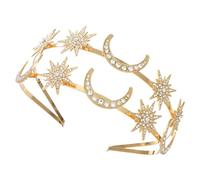 DEARMAMY Cerchietto Per Dea Stella e Copricapo Cerchietto Doppio Realizzato in Materiali Metallici Fascia Per Sposa Decorazioni Eleganti