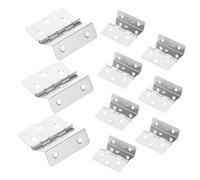 DEARMAMY Cerniera Pieghevole a Tre Ante 10 Pezzi Cerniera per Mobili da Cucina e Armadi 6 Fori Struttura in Ferro Robusta e Montaggio Stabile Accessori per Ferramenta Casa e Libreria