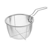 DEARMAMY Cestino Per Friggere In Acciaio Inossidabile Rete Rotonda Frittura Francese Stoviglie Per La Presentazione Del Cibo Con Manico Per Cucina Del Ristorante 15 Cm