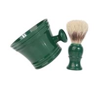 DEARMAMY Ciotola da Barba e Pennello per Barba Tazza per Sapone da Barbiere per Rasatura e Cura della Persona