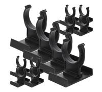 DEARMAMY Clip per Zoccolo Regolabile in Plastica Nera 20 Pezzi Fibbia per Piedini Mobili e Battiscopa da Cucina Morsetti per Armadietti Resistenti per Uso Domestico e Commerciale