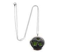 DEARMAMY Collana Aromaterapia Diffusore Personale Medaglione Acciaio Inossidabile Ciondolo Essenziali Uomo Donna Portatile Profumo Farfalla