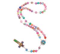 DEARMAMY Collana Croce da Donna Delicata in Legno e Polymer Clay | Collanina Sottile e Comoda da Indossare, Stile Moderno e Trendy, per Sorella e Madre