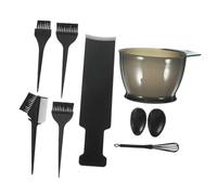 DEARMAMY Completo Strumenti Tintura Capelli Con Ciotola Miscelazione e Pettine Flessibile Per Parrucchieri Professionisti e Fai Da Te Accessori Salone Riutilizzabili Per Colore Uniforme