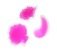 DEARMAMY Confezioni Da 3 Pezzi Care Borse Per Il Ghiaccio Benda Di Ghiaccio Sull'occhio Cuscinetto in Gel Per Il Viso Cuscinetto in Gel Per La Cura Del Viso Roseo Pvc