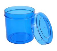 DEARMAMY Contenitore in Abs per Cotone e Pomate con Coperchio, Igienico e Facile Accesso, per Ambienti Cosmetici e Cliniche, Dimensioni Compatte Blu