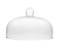 DEARMAMY Copertura per Alimenti in Vetro Trasparente a Cupola per Torte Posizionamento Stabile e Protezione Antipolvere per Feste e Cucina