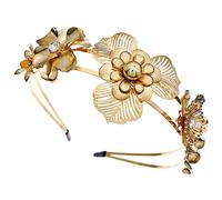 DEARMAMY Copricapo in Metallo Per Cerchietto Fiori in Metallo Resistente Non Facile Rompere o Deformare Adatto Per Matrimoni Cene Balli Feste in Maschera Accessorio Fotografico