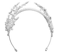 DEARMAMY Coroa per Sposa Fascia con Artificiali per Matrimoni e Speciali Accessorio per Bride e Damigelle