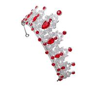 DEARMAMY Corona di Mela Cotogna Rossa per Sposa di Gioielli Piccola Tiara e Corona di Laurea Tiare da Donna per Quinceanera e Costume da Regina