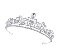 DEARMAMY Corona Strass Per Matrimonio Compleanno Addio Al Nubilato Ballo Di Fine Anno Cerimonia Chiesa Festa Teatro Anniversario Da Donna Sposa Accessori Per Capelli