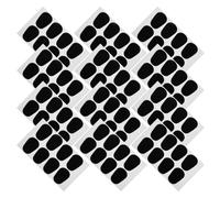 DEARMAMY Cuscinetti per Bocchino per Sassofono 96 Pezzi in Gomma Antiscivolo Nera Ovale Adesivo Protezione Sottile per Bocchini di Strumenti a Fiato Comfort Professionale per Musicisti e