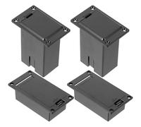 DEARMAMY Custodia per Batteria 9v per Pickup Chitarra e Basso, Set 4 Pezzi in Plastica Leggera, Accessori Musicali Pratici per Sostituzione Vano Batteria Strumenti Elettrici