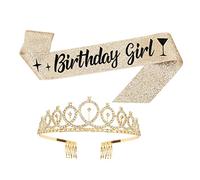 DEARMAMY Decorativa Per Compleanno Fascia Di Compleanno Creativa Cintura Cerimoniale Tracolla Di Regali Di Pettine Per e Lettere Stampate Grandi e Chiare