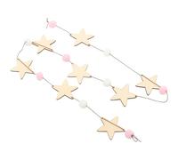 DEARMAMY Decorazione Appesa Nordic Style Con Pendente Creativo Per Camera Dei Ghirlanda Macaron Con Stelle e Palline Pelose Ornamento Versatile Per Atmosfera Festiva e