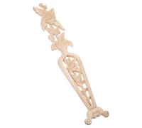 DEARMAMY Decorazione Vintage in Legno Intagliato Forma di Vaso Verticale Applique per Mobili e Pareti Adesivo Non Verniciato per Armadi e Comò Decorazione Artigianale Orientale Facile da