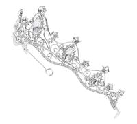 DEARMAMY Di Diamante Barocco Diademi Nuziali D'epoca Fascia Da Sposa Diadema D'oro Per Le Donne Matrimonio Nuziale Arredamento Del Matrimonio Lega Di Zinco