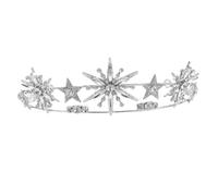 DEARMAMY di stelle Copricapo da sposa diademi nuziali per la sposa di diadema di stelle Banca di stelle bellissimo copricapo a a forma di stella fascia per donne strass