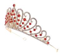 DEARMAMY di strass coroncina sposa ghirlanda natalizia garland natale ghirlande natale corone natalizie della sposa Spose rosa per la sposa per matrimonio lega