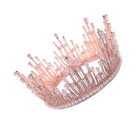 DEARMAMY diadema di perle oro rosa gioielli per da sposa accessori per da sposa copricapo da sposa per la sposa coroncina sposa Coppia di moda della sposa D'oro