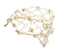 DEARMAMY Elegant Bridal Hair Hoop With Pearl And Flower Accents For Weddings And Special Occasions Handmade Headband Accessory For Questo Caratteristiche Principali Del Prodotto come Design