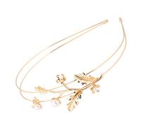 DEARMAMY Fascia Cerimoniale con Design Due Strati e Cerchietto per Matrimoni e Feste Accessorio Decorativo per Donne e Ragazze per Eventi e Celebrazioni