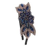 DEARMAMY Fascia degli anni '20 elegante Nozze fascia per accessori donna spose nuziale spa certamente ornamenti per la testa per le donne arredamento della sposa Blue