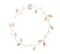 DEARMAMY Fascia per Chioma Sposa in Lega Oro, Leggera e Confortevole, Design Delicato per Party e Matrimoni, Accessorio Elegante per Donna