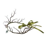 DEARMAMY Fascia per con da elfo della foresta fascia del ramo di un albero fascia di fiori fata testimone della sposa matrimonio ghirlande hawaiane tiara catena della fronte