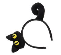 DEARMAMY Fascia Per Orecchie Da Gatto, Fascia Per Orecchie Pelose, Accessorio Per Costume Da Gatto, Copricapo Nero Per Riunioni Di Famiglia, Feste Tra Amici, Decorazioni Per Le Feste