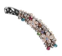 DEARMAMY Fermagli Banana Strass Per Capelli Ricci Lucidi e Fermati Saldamente Adatti Per Donna Uso Quotidiano e Feste