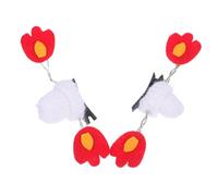 DEARMAMY Fermagli Halloween Clip Laterale Con Cappello Mini Lavorato Maglia E Design Fiamma Diavolo Accessori Leggeri E Comodi Per Feste Cosplay