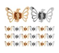 DEARMAMY Fermagli Per A Farfalla Set Da 20 Mini Fermagli Per A Farfalla Per Donne E Ragazze Piccoli Accessori Per Fermaglio Laterale in Ferro Elastico Per Coda Di Cavallo Da Spiaggia