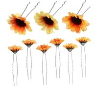 DEARMAMY Fermagli Per Chioma a Forma Di Girasole Fai Da Te 15 Pezzi Set Mini Panni Floreali Colorati Accessori Per Chioma Da Donna Per Feste e Regali Artigianali