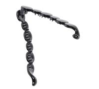 DEARMAMY Fermaglio Per Chioma a Banana Grande Nero, Fermaglio Per Coda Di Cavallo Dentato, Artiglio Per Chioma Forte Tensione, Clip Adatta Per Lavoro, Feste e Spiaggia, Confezione Da