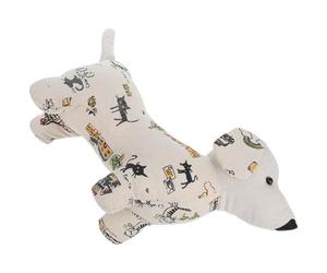 DEARMAMY Fermaporta Decorativo a Cuneo Forma di Cane Pesato, Bloccaporta Interno Morbido per Casa, Ufficio e Stanza, Accessorio Versatile Colori Caldi