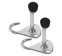 DEARMAMY Fermaporta per Acciaio 2 Inossidabile Pezzi Gancio in Resistente e Silenzioso con Doppia Funzione e Accessori Inclusi per Fissaggio Sicuro Barche Camper