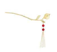 DEARMAMY forcina a tulipano forcina in stile antico forcine per a fiore Accantonamento in stile antico con nappe antica forcina per bastoncini per lunghi lega D'oro