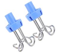 DEARMAMY Ganci per Infusione in Acciaio Inox 2 Pezzi 1,6 Cm, Accessori per Supporto Flebo Aggancio Stabile, per Uso Ospedale, Clinica e Domicilio