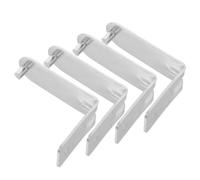 DEARMAMY Gancio per Estintore Accessori di Fissaggio Resistente alla Flessione 4 Pezzi a Forma in Ferro Argento per Uso Esterno e Uffici