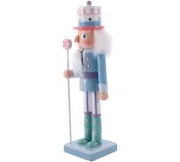 DEARMAMY Glitter Schiaccianoci Di Legno Natale Schiaccianoci Soldato Unico Schiaccianoci Natale Legno Schiaccianoci Figure Tradizionale Schiaccianoci Per Il Festival Del Partito