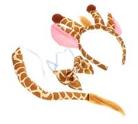 DEARMAMY Halloween Bambini Presentano Set Giraffa Fascia Per E Coda Di Animale Orecchie Per Per Cosplay Party Accessorio