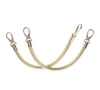 DEARMAMY Handles Replacement for Bag in PU Oro, 2 Pezzi, Staccabili e Leggeri, Bag Strap Handles per Borse Fai da Te e Clutches