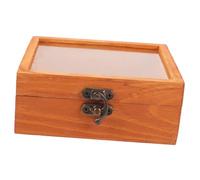 DEARMAMY Humidor Per Sigari Portatile in Legno Chiusura a Coperchio Scatola Portasigari Compatta Da Viaggio Per Conservazione e Protezione Sigari Accessorio Pratico