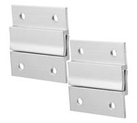 DEARMAMY Kit Ganci per Quadri Staffa Francese in Alluminio Resistente da Parete Set da 2 Coppie Viti per Montaggio Rapido di Specchi Cornici e Mensole Supporto a Incastro per Carichi