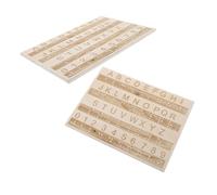 DEARMAMY Lavagna Braille in con dell'Alfabeto 2 Pezzi Didattici per Insegnare Braille a Ragazza e Adulti Strumento Apprendimento Sicuro e Portatile