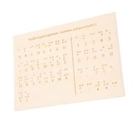 DEARMAMY Lavagna Didattica in e in Braille Strumento d'Apprendimento per Non Vedenti Compatto e Portatile Superficie Tattile per Migliorare la Comprensione