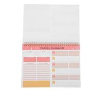 DEARMAMY Libro di Pianificazione Viaggio Portatile Fogli per Itinerari e Liste di Controllo, Agenda Compatta per Viaggiatori Esperti e Principianti, Accessorio per Organizzazione Viaggi